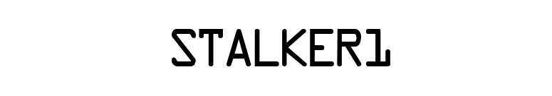 STALKER1 font preview
