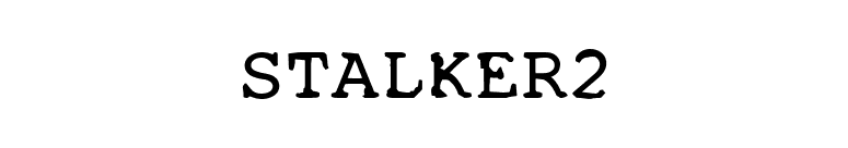 STALKER2 font preview