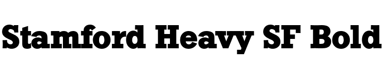 Stamford Heavy SF Bold font preview