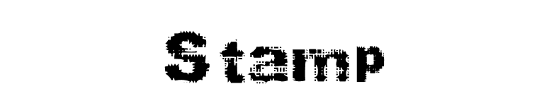Stamp font preview