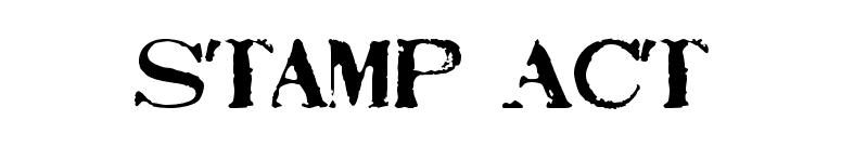 Stamp Act font preview