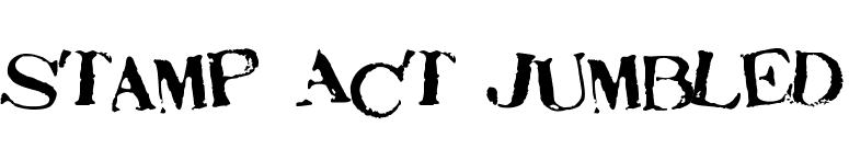 Stamp Act Jumbled font preview