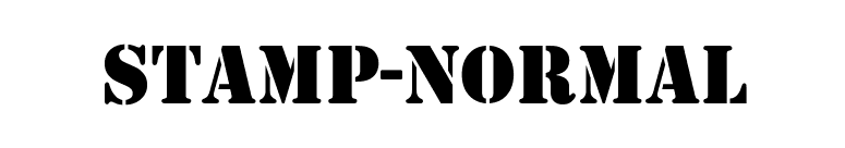 Stamp-Normal font preview