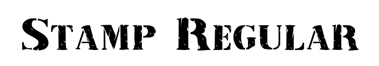 Stamp Regular font preview