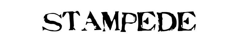 Stampede font preview