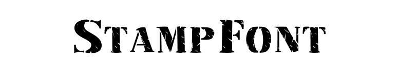StampFont font preview