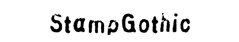 StampGothic font preview