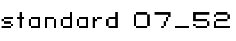 standard 07_52 font preview