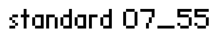 standard 07_55 font preview