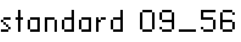 standard 09_56 font preview