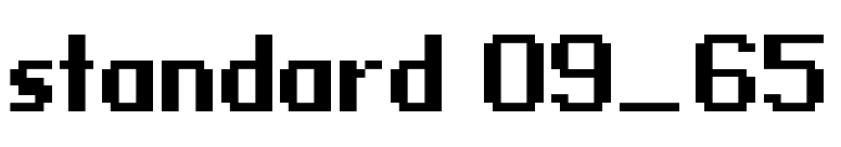 standard 09_65 font preview