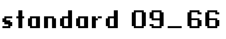 standard 09_66 font preview