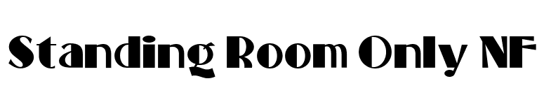 Standing Room Only NF font preview
