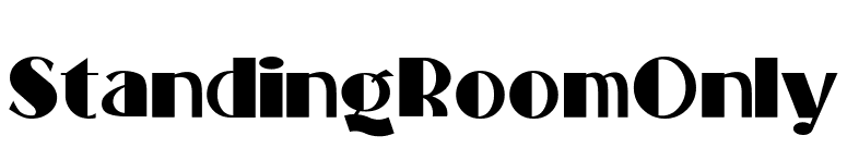 StandingRoomOnly font preview