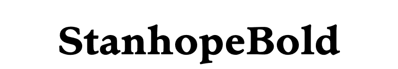 StanhopeBold font preview