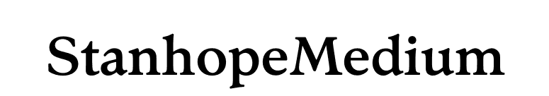 StanhopeMedium font preview