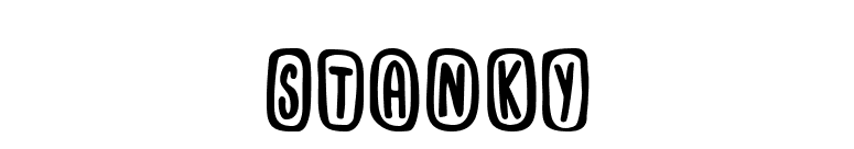Stanky font preview