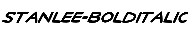 StanLee-BoldItalic font preview