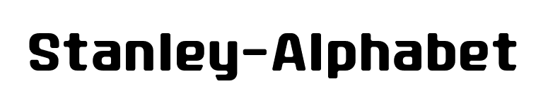Stanley-Alphabet font preview