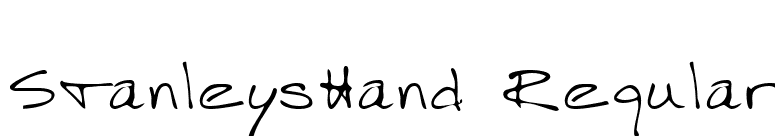 StanleysHand Regular font preview