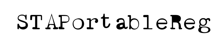 STAPortableReg font preview