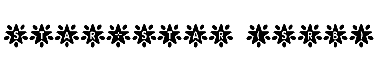 STAR+STAR (sRB) font preview