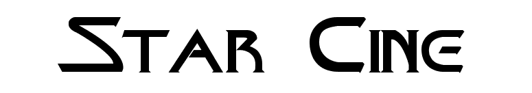 Star Cine font preview