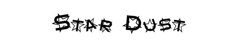 Star Dust font preview