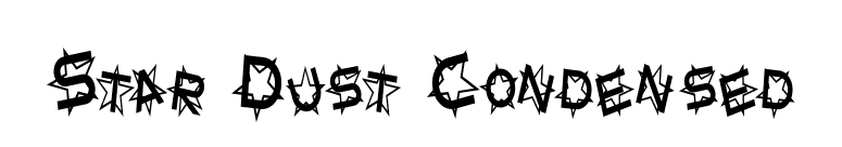 Star Dust Condensed font preview