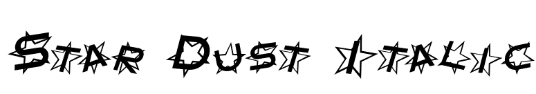 Star Dust Italic font preview