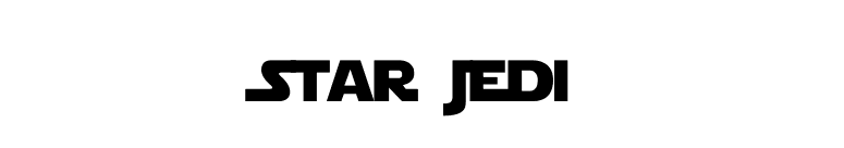 Star Jedi font preview