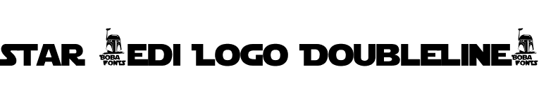 Star Jedi Logo DoubleLine1 font preview
