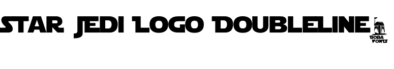 Star Jedi Logo DoubleLine2 font preview