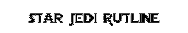 Star Jedi Outline font preview