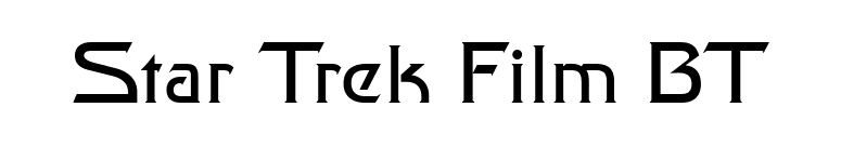Star Trek Film BT font preview