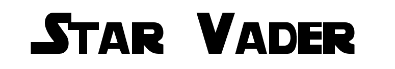 Star Vader font preview