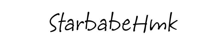 StarbabeHmk font preview
