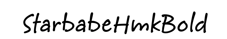 StarbabeHmkBold font preview