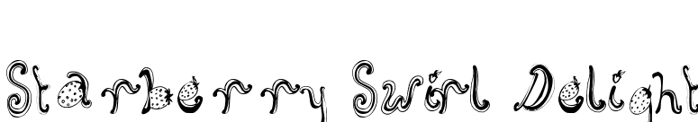 Starberry Swirl Delight font preview