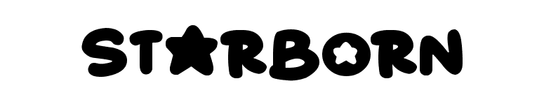 Starborn font preview
