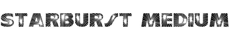 Starburst Medium font preview