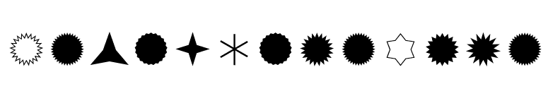 StarburstFont font preview