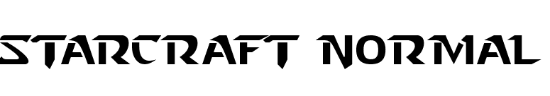 Starcraft Normal font preview