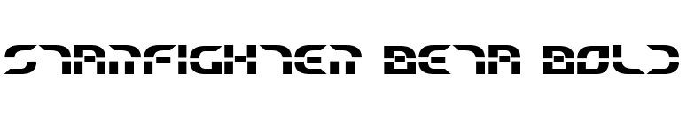 Starfighter Beta Bold font preview