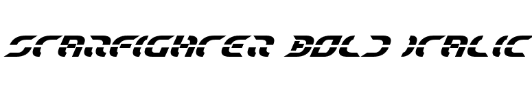 Starfighter Bold Italic font preview