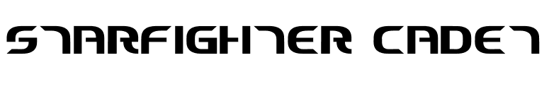 Starfighter Cadet font preview