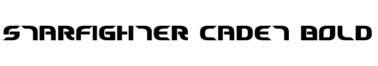 Starfighter Cadet Bold font preview