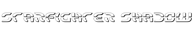 Starfighter Shadow font preview