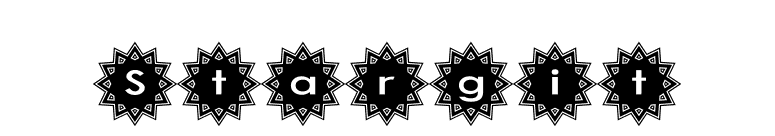 Stargit font preview