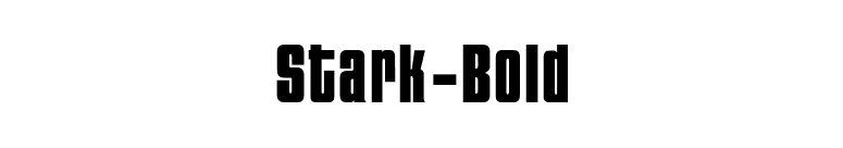 Stark-Bold font preview